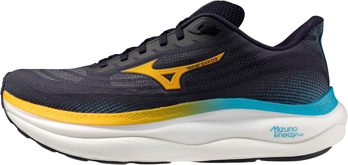 Tenis MIZUNO Wabe Sky 9 Hombre Negro Running