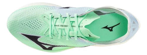 Tenis MIZUNO Wabe Rebellion Pro 3 Mujer Azul Running