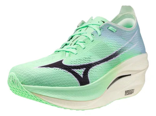 Tenis MIZUNO Wabe Rebellion Pro 3 Mujer Azul Running