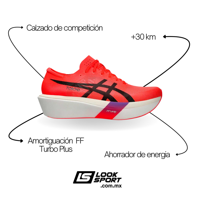 Tenis ASICS Metaspeed Sky Tokyo 4 Hombre Rojo