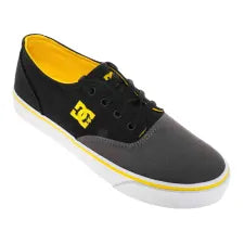 Tenis DC Hombre Flash Negro Amarillo ADYS300417XKSY - Look Sport 