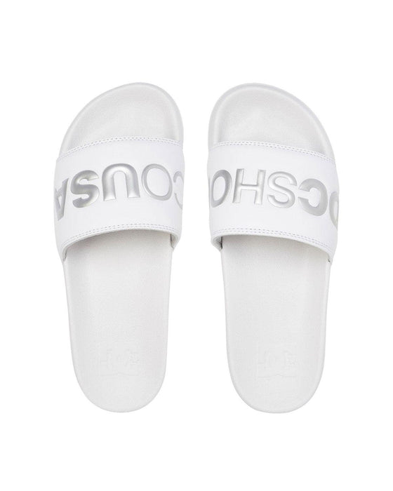 Sandalias Mujer DC Shoes Bolsa Slider Blanco ADJL100020WS4220 - Look Sport 