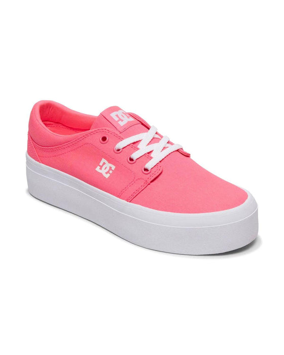 Tenis Mujer DC Shoes Trase Platform Tx Rosa ADJS300184674 - Look Sport 