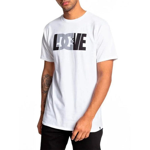 Playera DC Shoes Hombre Blanco For The Love ADYZT04535WBB0 - Look Sport 