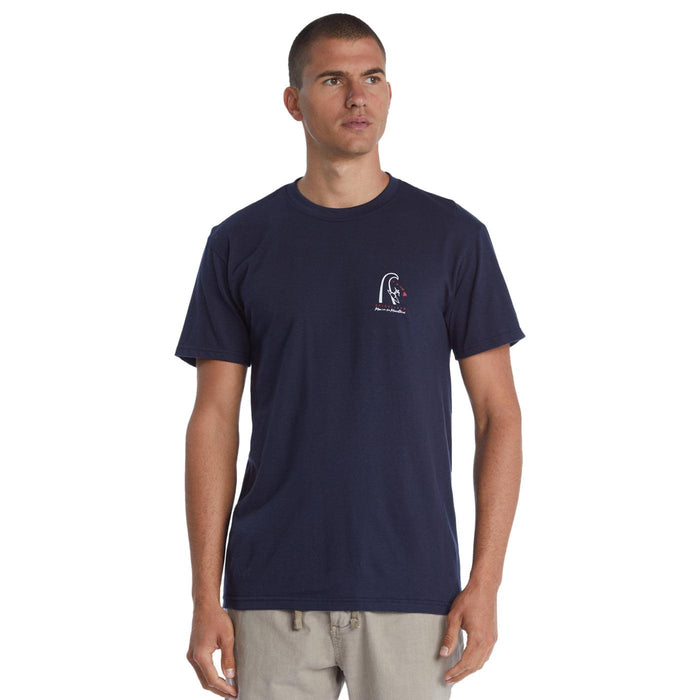 Playera Quiksilver Mwrm Ckassic Petro Mt0 Hombre Azul AQYZT08168BYJ0 - Look Sport 
