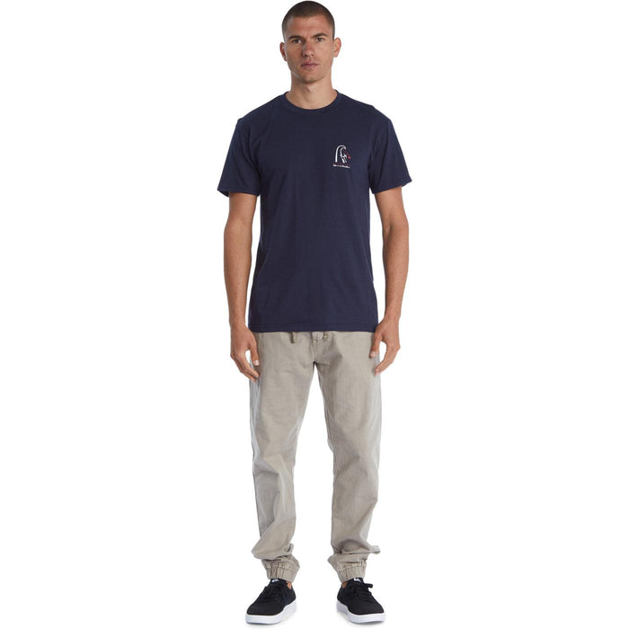 Playera Quiksilver Mwrm Ckassic Petro Mt0 Hombre Azul AQYZT08168BYJ0 - Look Sport 