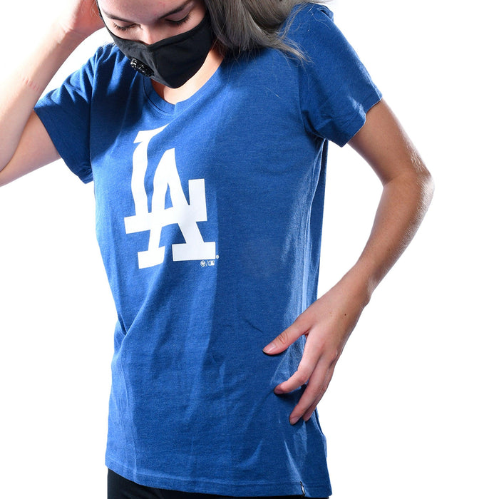 Playera Mujer 47 Brand Los Angeles Dodgers Azul - Look Sport 
