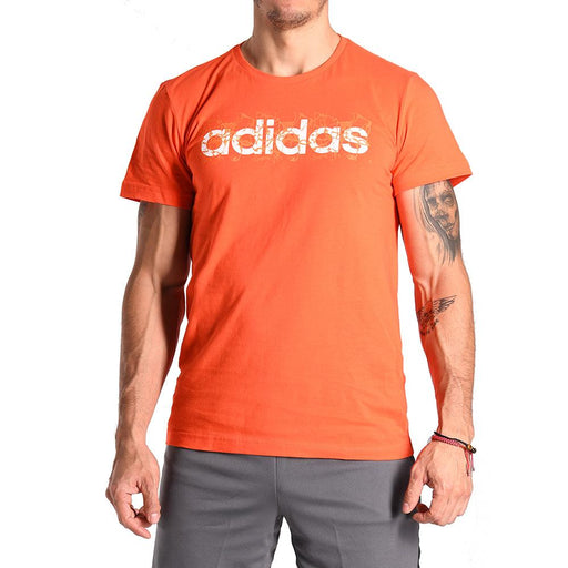 Playera Adidas Hombre Linear Summer Naranja BK2822 - Look Sport 