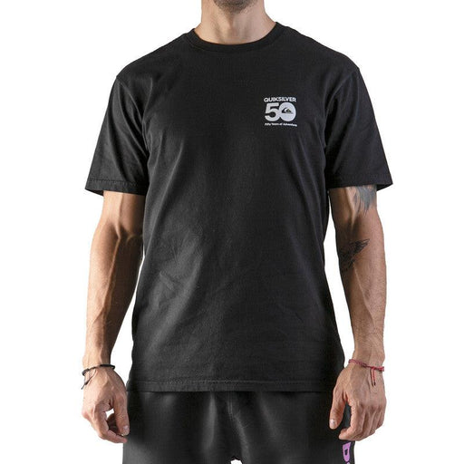 Playera Quiksilver The Label Tee Hombre Negro EQYZT05336KVJ0 - Look Sport 