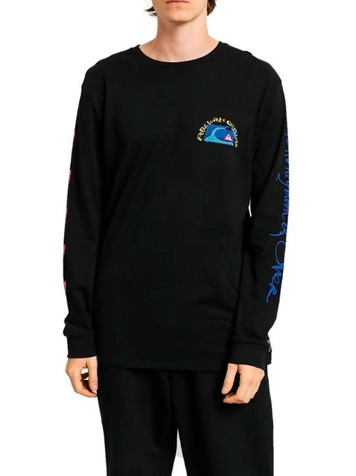 Playera Quiksilver Hombre Art House Ls Tee Black EQYZT05536KVJ0 - Look Sport 