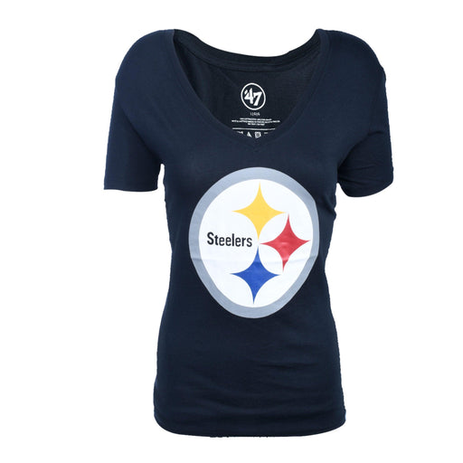 Playera Mujer 47 Brand Pittsburgh Steelers Azul - Look Sport 
