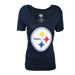 Playera Mujer 47 Brand Pittsburgh Steelers Azul - Look Sport 