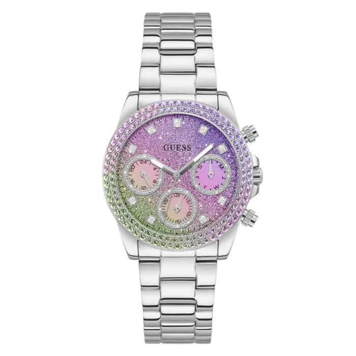 RELOJ GUESS MUJER PLATEADO SOL GW0483L1