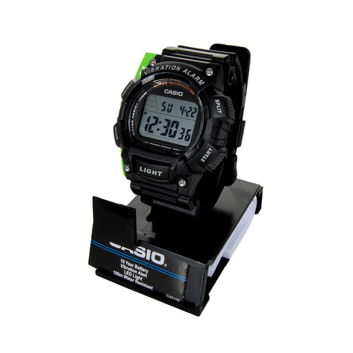 RELOJ CASIO VIBRATION ALARM NEGRO HOMBRE W736H1AVCF - Look Sport 