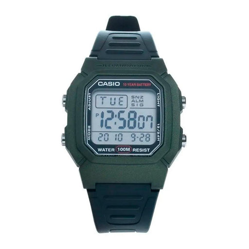 RELOJ CASIO STEP TRACKER VERDE UNISEX W800HM3AVCF - Look Sport 