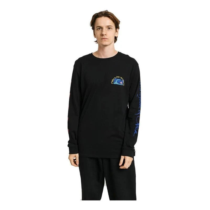 Playera Quiksilver Hombre Art House Ls Tee Black EQYZT05536KVJ0 - Look Sport 
