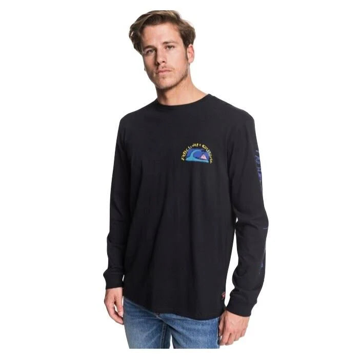 Playera Quiksilver Hombre Art House Ls Tee Black EQYZT05536KVJ0 - Look Sport 
